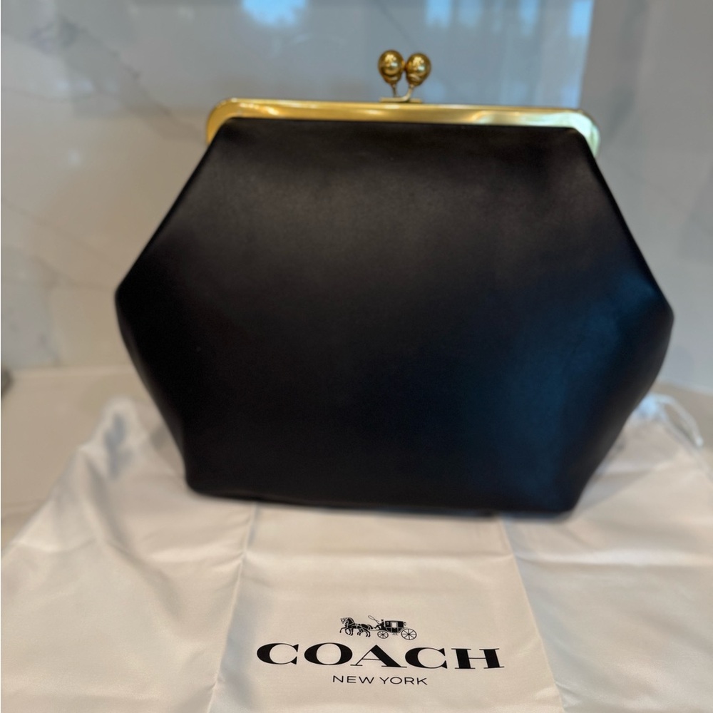 COACH LARGE KISSLOCK FRAME BAG